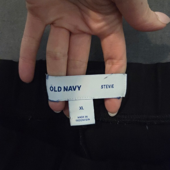 Old Navy Stevie Pants Womens XL Black Skinny High Rise Pull On Ponte Knit - Picture 7 of 10